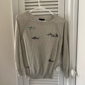 Retro Jcrew shark sweater